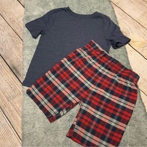 Old Navy Tee & OT Revolution Plaid Shorts Matching Set